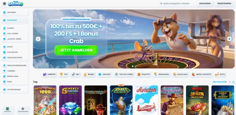 Cazimbo-Homepage